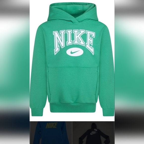 Nike Other - Nike Kids Emerald Green Hoodie Size 5 - 6 Yrs.